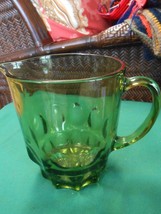 Great Hazel Atlas Avocado Green Glass Pitcher - £6.79 GBP