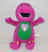 Vintage 2008 Lyons Barney the Purple Dinosaur Talking Singing 10&quot; Plush Toy - £18.28 GBP