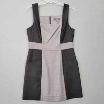 Twentyone Women Dress Midi Size M Black Gray Classic Sleeveless Chic Square Neck - £10.20 GBP