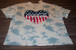 WOMEN'S TEEN COCA-COLA American Flag TIE-DYE T-shirt 2XL XXL NEW w/ TAG - $19.80
