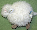 BUNNIES BY the BAY SHAGGY LAMB SHEEP STUFFED ANIMAL PLUSH BAA-BS PINK BOW - £7.43 GBP