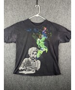 Albert Einstein Graphic T-shirt Men Adult XL Black Short Sleeve - £7.65 GBP