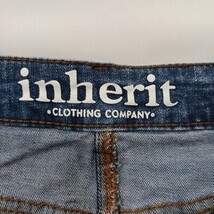 Inherit Clothing Company Women's Blue Cotton Blend Frayed Denim Skirt Size 7/8 image 3