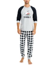 allbrand365 designer Mens Sleighing It Pajama Set Buffalo Check Size Small - $47.99