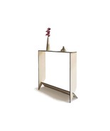 Slim Laser-Cut Wooden Console Table, Elegant Modern Design for Hallways,... - $3,388.33 MXN