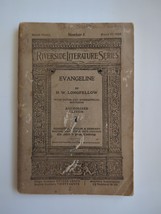 Antique Riverside Literature Series Book Evangeline H.W. Longfellow 1886 No. 1 - £15.16 GBP