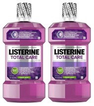 (Pack of 2) Listerine Total Care Anticavity Mouthwash Fresh Mint 1 Liter - £27.23 GBP