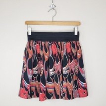 A is for Audrey | Shoe Print Mini Skirt Elastic Pull-on Waist, size small - £7.63 GBP