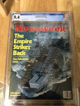 Newsweek Cgc . 9.4 Empire Strikes Back Aircraft Carrier Hms April 19 1982. - £7,913.61 GBP