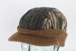 Vintage 90s Streetwear Hunting Camouflage Knit Brimmed Winter Beanie Hat... - $49.45