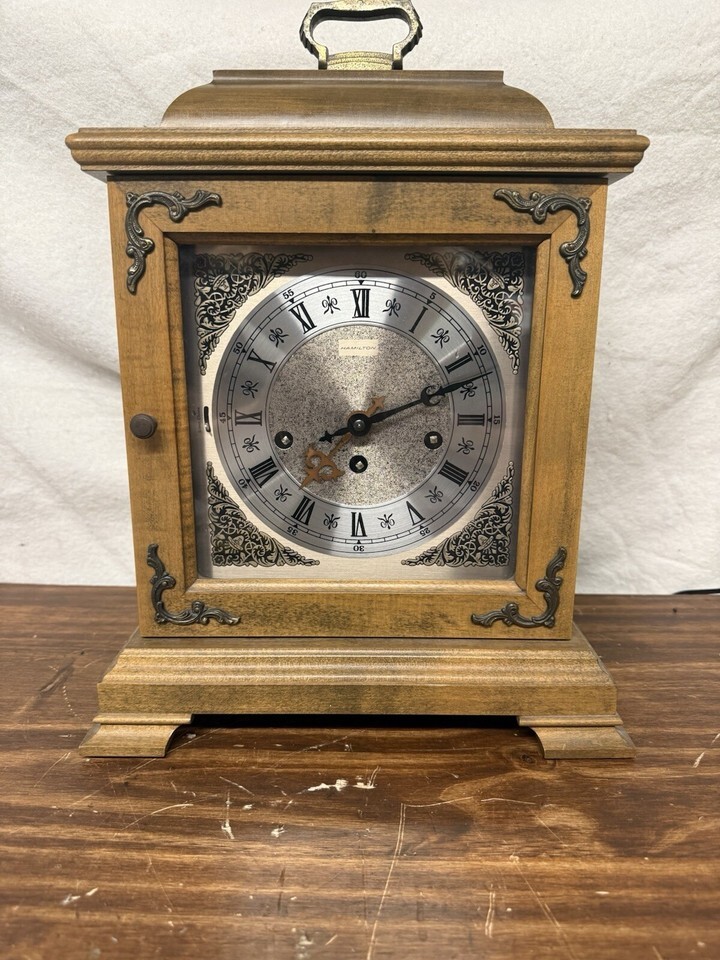 Vintage Hamilton Wheatland 2-Jewel Desk Clock Model #83 SN#340-020 West ... - $60.00