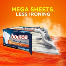 BOUNCE WRINKLE GUARD MEGA Dryer Sheets ~3x Wrinkle Relaxer - Outdoor Fre... - $49.39
