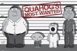 Family Guy ~ Quahog&#39;s Most Wanted ~ 24x36 Cartoon Poster ~ NEW/ROLLED! - £6.73 GBP