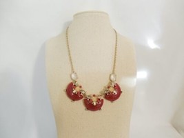 Charter Club 18.5” w 2&quot;ext Gold Tone Half Cherry Cluster Frontal Necklace F331 - £11.49 GBP