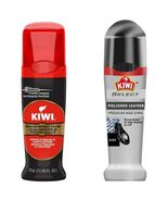 Kiwi Premium Instant Shoe Polish Bundle Black &amp; Select Black 2.5oz Leath... - $15.78