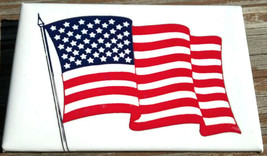 American Flag Button   Large American Flag Pinback Button.  U.S. Flag Button. - £1.54 GBP