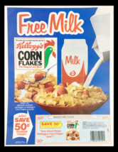 1985 Kellogg&#39;s Corn Flakes The Original Cereals Circular Coupon Advertis... - $18.95