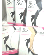 NEW ON THE GO Ultra Sheer Pantyhose Hosiery Choose Color &amp; Size - $158.79 MXN