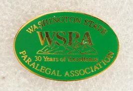 Vintage Jewelry Lapel Member Pin Washington State WSPA Paralegal Associa... - $9.89