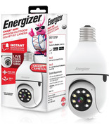 Energizer Smart Wi-Fi Indoor Outdoor Bulb Socket P/T Camera - NEW 1080p ... - €23,62 EUR