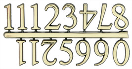 5/8&quot; Classic Gold Clock or Craft Numerals -Numbers 1-12 - NC112-58 - £1.77 GBP