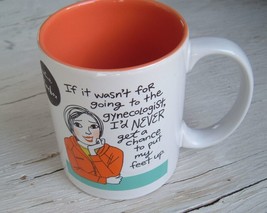 Vtg Shoebox Mug If It Wasnt For the Gynecologist Id Never Put My Feet Up... - £15.26 GBP