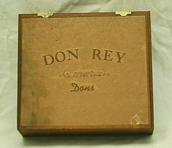 Don Rey Dovetailed Wooden Cigar Box Tobacos Sold Empty - $21.77