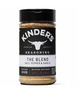 Kinders The Blend Salt Peper Garlic Seasoning 10.5 oz Large Shaker BBQ R... - £9.64 GBP