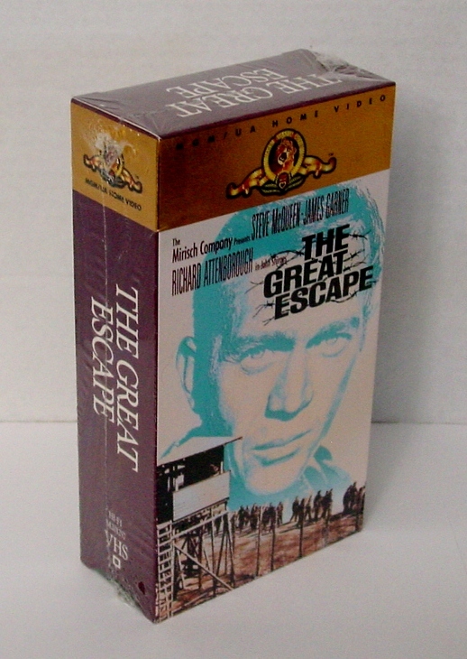 Steve McQueen-James Garner THE GREAT ESCAPE MGM 1963 Movie VHS Unopened - $9.99