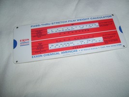 Vintage Exxon Chemicals Perrygraf Slide Rule roll length weight / stretc... - $313.38 MXN