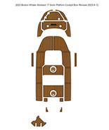 2023 Boston Whaler Montauk 17 Swim Platform Cockpit Mat Boat EVA Teak Fl... - $1,229.56 CAD