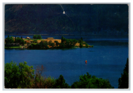 Aerial View of Manson Bay Wapato Point Manson Washington State Postcard Unposted - £3.89 GBP