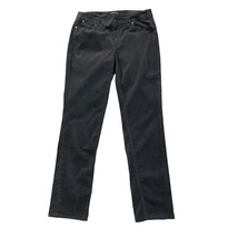 Talbots Flawless Five Pocket Jeans Womens 8 Used Straight Black Velvet-Like - $24.75