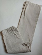 Express Stretch Dress Pants Womens Size 5 / 6 Khaki Bootcut Pockets Cotton - £17.51 GBP