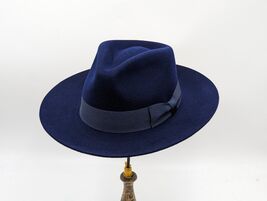 ✅Gladwin Bond Stiff &amp; Snap 100% Wool Fedora Handmade Teardrop Hat Grosgr... - $44.99