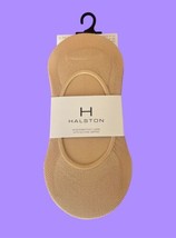 Halston Women’s Foot Liners Set of 6 Microfiber w/Grippers Nude Size 9-1... - £15.81 GBP