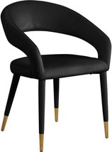 Meridian Furniture Destiny Collection Modern | Contemporary Velvet, Black - £225.96 GBP