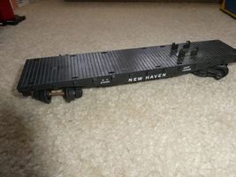 Vintage S Scale American Flyer New Haven 24566 Flat Car w/ Pikemaster - $16.83