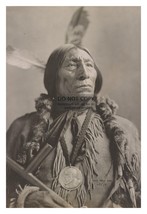 Chief Wolf Robe Cheyenne Native American Leader Holding Pipe 4X6 Photo - £6.31 GBP