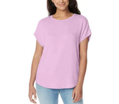 Buffalo David Bitton Women&#39;s Plus Size 2X Lilac Super Soft Short Sleeve Top NWT - £10.78 GBP