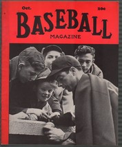 Baseball Magazine 10/1940-Joe DiMaggio-MLB-pix-info-FN - £151.67 GBP