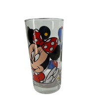 Disney glass Mickey Minnie Mouse vintage 1980&#39;s collectable drinking cup - £21.81 GBP