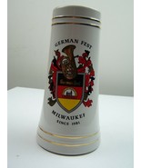 German Fest Milwaukee Commerative Ceramic Beer Stein 10 Year Anniversary... - £60.86 GBP