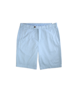Brooks Brothers Men&#39;s Wintersky Blue Flat Front Chino Shorts 36W 8484-9 - $54.09 CAD