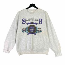 Salisbury Beach Vintage Pullover L Retro Sweater Coastal Casual Wear Trendy - £45.21 GBP