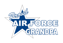 12" Proud Air Force Grandpa Vinyl Sticker Decal - £31.96 GBP