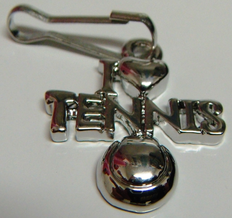 Primary image for Tennis Zipper Pull I Love Tennis Style - 4pc/pack