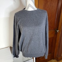 Womens Westbound Cashmere Cable Knit Gray Sweater Size XL - £21.21 GBP