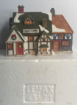 Lemax Christmas Dickensvale Story Oliver&#39;s Lodge 1994 Lighted House In T... - $28.66