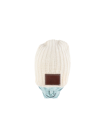 Love Your Melon Spell Out Leather Patch Cotton Knit Winter Beanie Hat Ca... - $45.81 CAD